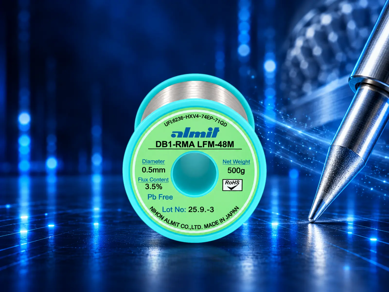 Almit-Lötdraht DB-1 RMA mit der Legierung LFM-48 M